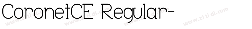 CoronetCE Regular字体转换